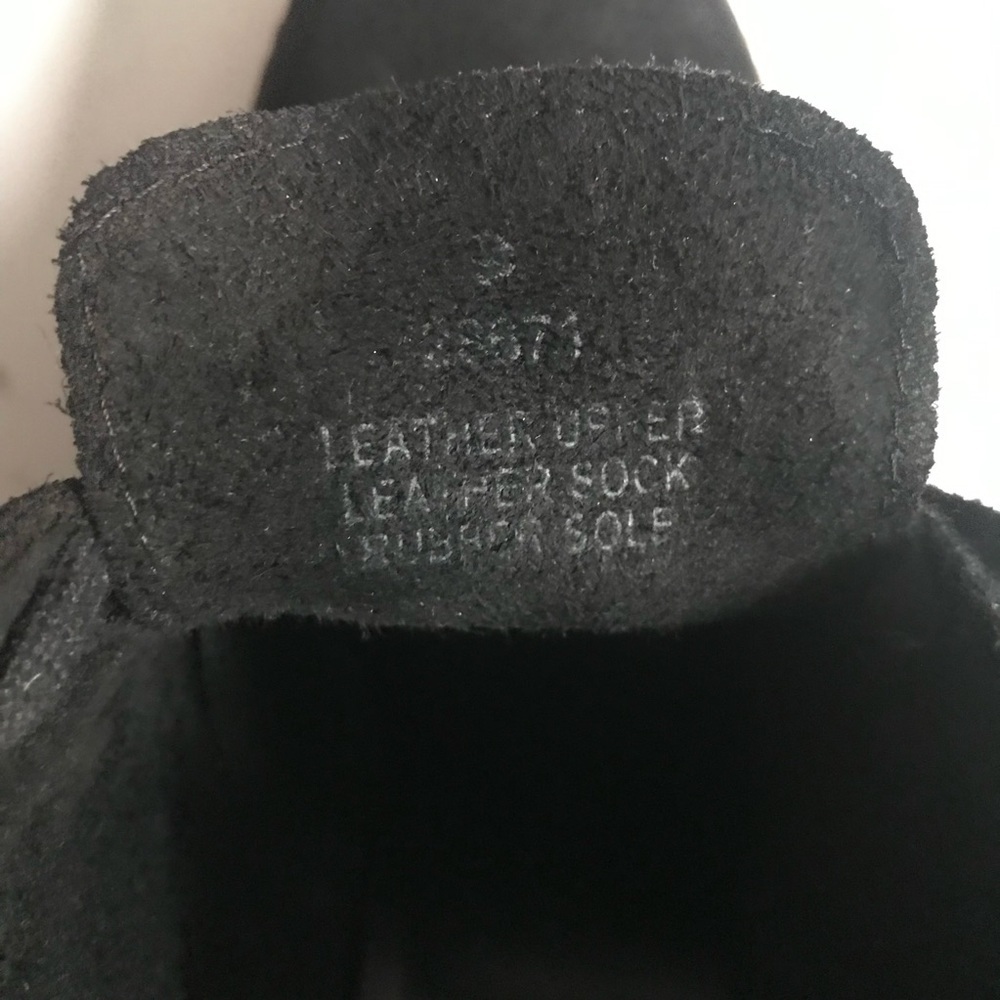 J CREW MacAlister Black Suede Rubber Wedge Ankle Boots Booties Size 8 - Picture 9 of 16